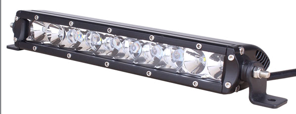 Lifetime LED Lights 10 Inch LED Light Bar Single Row Combo Pattern Lifetime LLL50-5W-4500-C